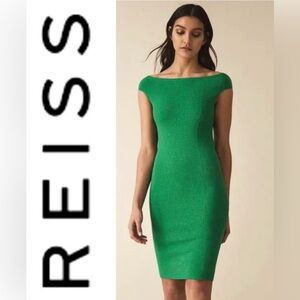 Reiss Pippa Bardot knitted bodycon dress -NWOT size M